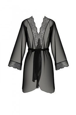 Эротический пеньюар Passion AMBERLY PEIGNOIR black S/M