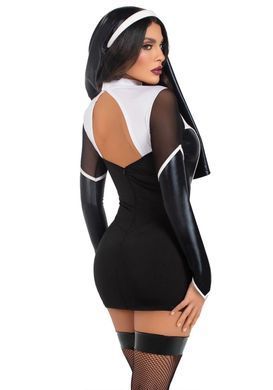 Эротический костюм монахини Leg Avenue Holy Hottie Dress XS