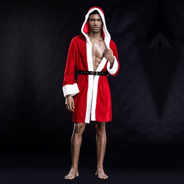 Чоловічий еротичний костюм "Звабливий Санта" S/M - фото
