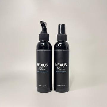 Набір Nexus анальна змазка Slide Waterbased (150 мл) + спрей для очищення іграшок Antibacterial toy Cleaner (150 мл)