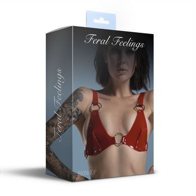 Лиф ПВХ Feral Feelings Bikini Top Red