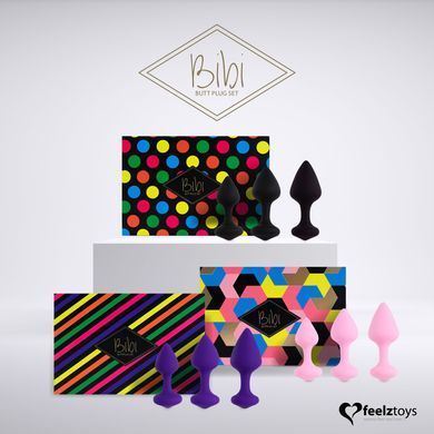 Набір анальних пробок FeelzToys Bibi Butt Black: Твій гід у світ першого аналу - фото