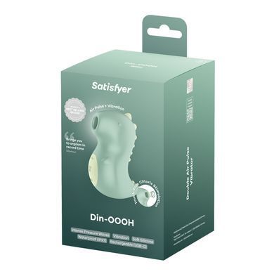 Satisfyer Din-OOH - вакуумний кліторальний стимулятор зелений - фото