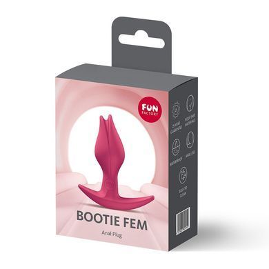 Анальна пробка для сексу Fun Factory Bootie Fem Raspberry 2,9 см малинова - фото