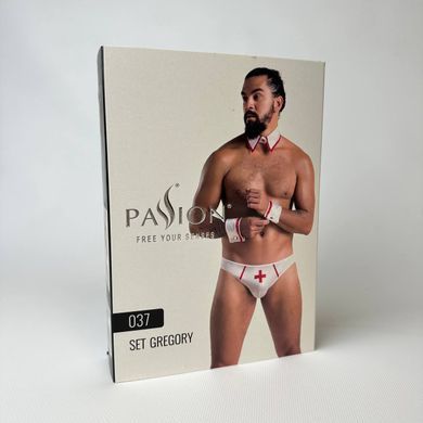 Мужской эротический костюм доктора Passion 037 GREGORY white S/M