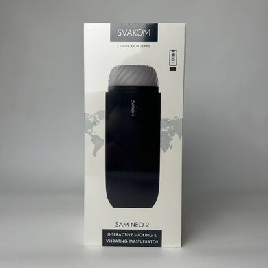 Svakom Sam Neo 2 - вакуумний смарт-мастурбатор з вібрацією - фото