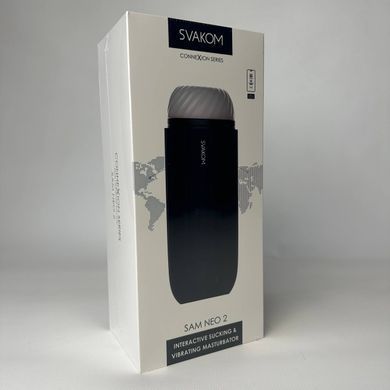 Svakom Sam Neo 2 - вакуумний смарт-мастурбатор з вібрацією - фото