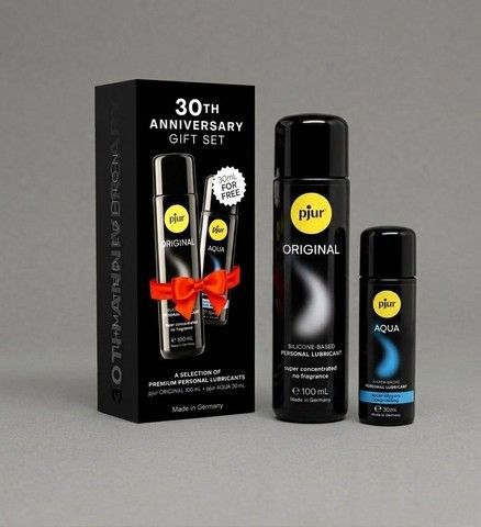 Ювілейний набір лубрикантів pjur 30th Anniversary Gift Set (100 мл+30 мл) - фото