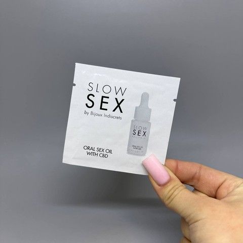 Масло для орального секса Bijoux Indiscrets SLOW SEX Oral Sex Oil CBD саше