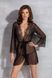 Эротический пеньюар Passion AMBERLY PEIGNOIR black S/M