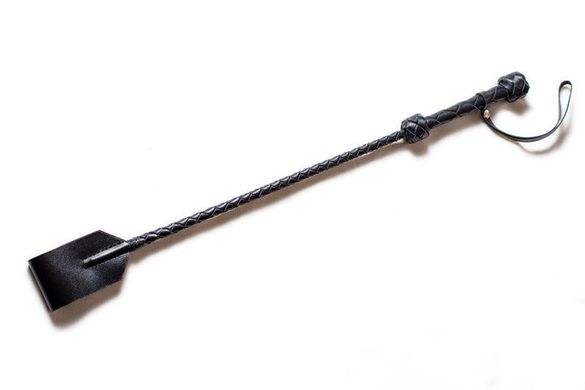 Стек кожаный мини 50 см черный - фото