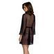 Эротический пеньюар Passion AMBERLY PEIGNOIR black S/M