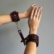 Кожаные наручники Feral Feelings Hand Restraints бургунд