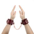 Наручники шкіряні Liebe Seele Wine Red wirst Cuffs