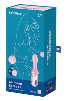 Satisfyer Air Pump Booty 5+ анальный смарт-вибратор (надувная головка) - фото
