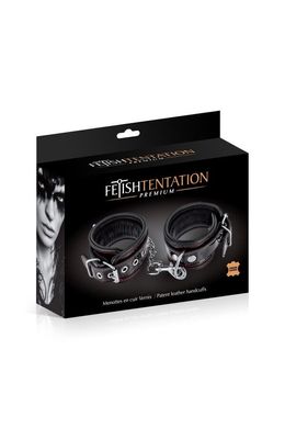 Наручники Fetish Tentation Premium Patent leather handcuffs чорні