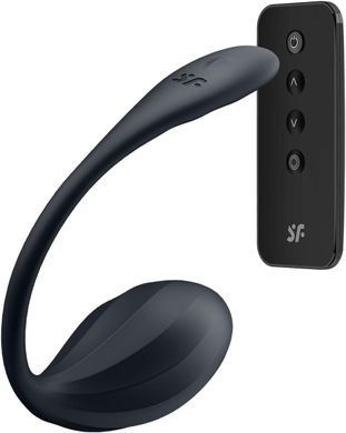 Смарт-віброяйце Satisfyer Ribbed Petal Connect App Black - фото