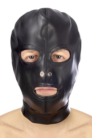 Маска БДСМ Fetish Tentation Open mouth and eyes BDSM hood