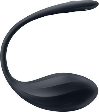 Смарт-віброяйце Satisfyer Ribbed Petal Connect App Black - фото