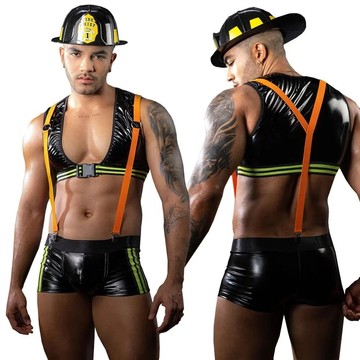 Еротичний костюм пожежного для чоловіків JSY 9108 One Size (пом'ята упаковка)