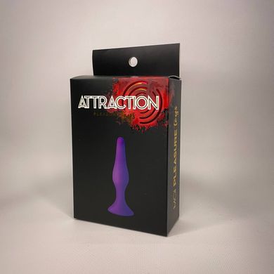 Анальная пробка MAI Attraction Toys №32 фиолетовая - 2,5 см (мятая упаковка) - фото
