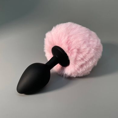 Пробка БДСМ хвостик розовый 3,5 см Art of Sex Silicone Rabbit Tail