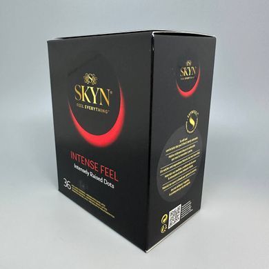 Безлатексні презервативи ребристі SKYN Intense Feel (36 шт) (м'яте паковання) - фото