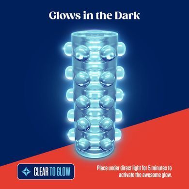 Наскрізний мастурбатор Blush Swich Glow in the Dark Masturbator Clear - фото