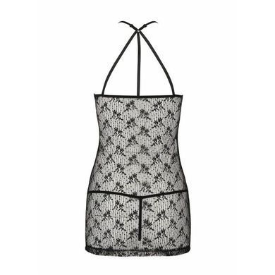 Полупрозрачное платье Passion AZALIA CHEMISE black S/M