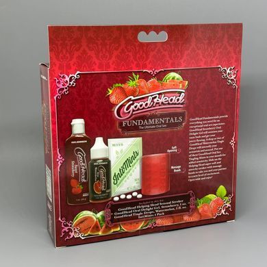 Набір для мінету з наскрізним мастурбатором Doc Johnson GoodHead Fundamentals Kit (пом'ята упаковка)