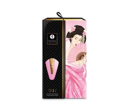 Кліторальний вібратор Shunga - Obi Intimate Massager Light Pink - фото