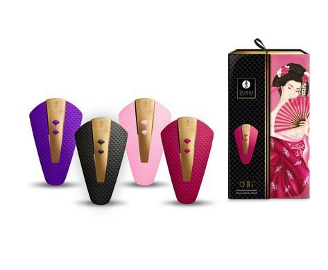 Кліторальний вібратор Shunga - Obi Intimate Massager Light Pink - фото