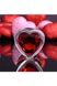 Стеклянная анальная пробка с кристаллом сердце (4 см) ADAM ET EVE RED HEART GEM LARGE - фото товара