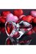 Скляна анальна пробка з кристалом серце (4 см) ADAM ET EVE RED HEART GEM LARGE - фото товару
