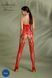 Ажурний бодістокінг з доступом Passion ECO BS002 red - фото товару