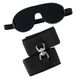 БДСМ комплект Повязка на глаза+наручники Bad Kitty bondage kit черный - фото товара