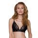 Эластичный топ с кружевом Passion PS001 TOP black S