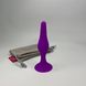 Анальна пробка MAI Attraction Toys №32 фіолетова - 2,5 см (пом'ята упаковка) - фото товару