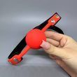 Кляп силиконовый Intimka No Words Black/Red