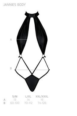 Боди Passion JANNIES BODY black S/M