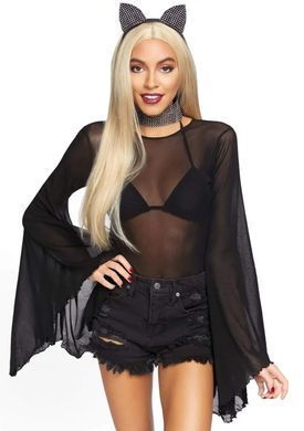 Набор ушки и чокер кошки Leg Avenue Cat ear headband & choker Black