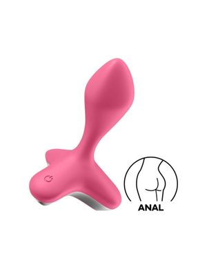 Анальна вібропробка Satisfyer Game Changer рожева 3,5 см (пом'ята упаковка) - фото