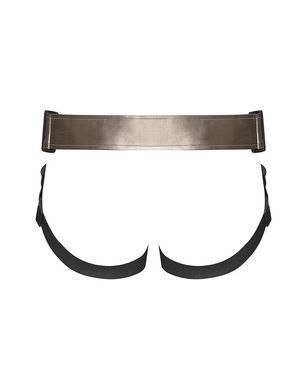 Трусы для страпона Strap-On-Me Leatherette HARNESS CURIOUS коричневые - фото