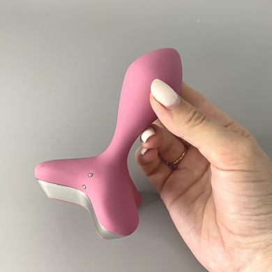 Анальная вибропробка Satisfyer Game Changer розовая 3,5 см (мятая упаковка) - фото