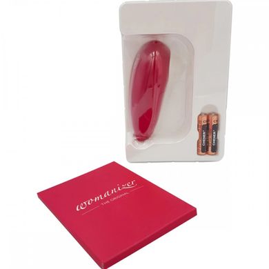 WOMANIZER Mini Red Wine - вакуумний стимулятор клітора - фото