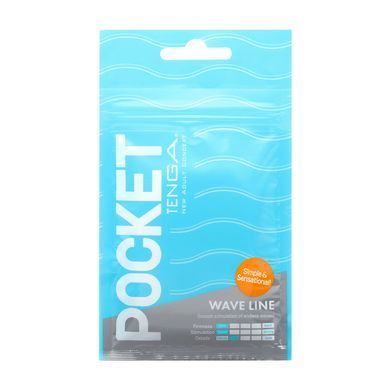 Мастурбатор TENGA Pocket Wave Line - фото