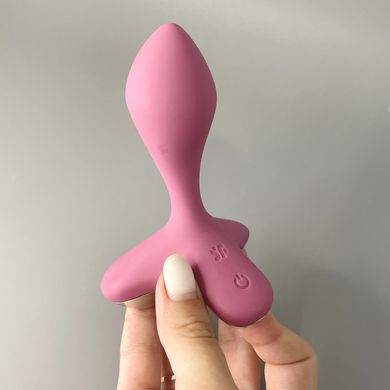 Анальна вібропробка Satisfyer Game Changer рожева 3,5 см (пом'ята упаковка) - фото