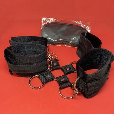 Крестовина и маска Fetish Tentation Cross Ankle and Wrist Straps - фото