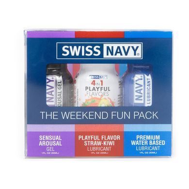 Набор Swiss Navy Weekend Fun Pack (3х30 мл) (срок 05.03.2027)