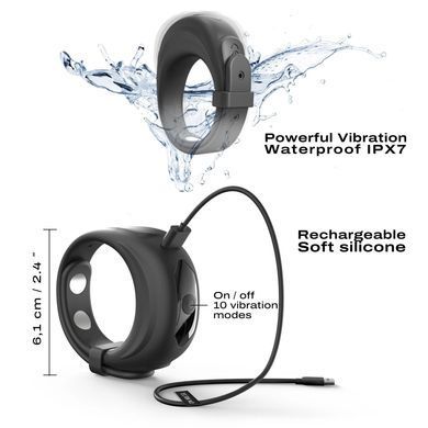 Эрекционное виброкольцо Dorcel Fit Vibe Ring - фото